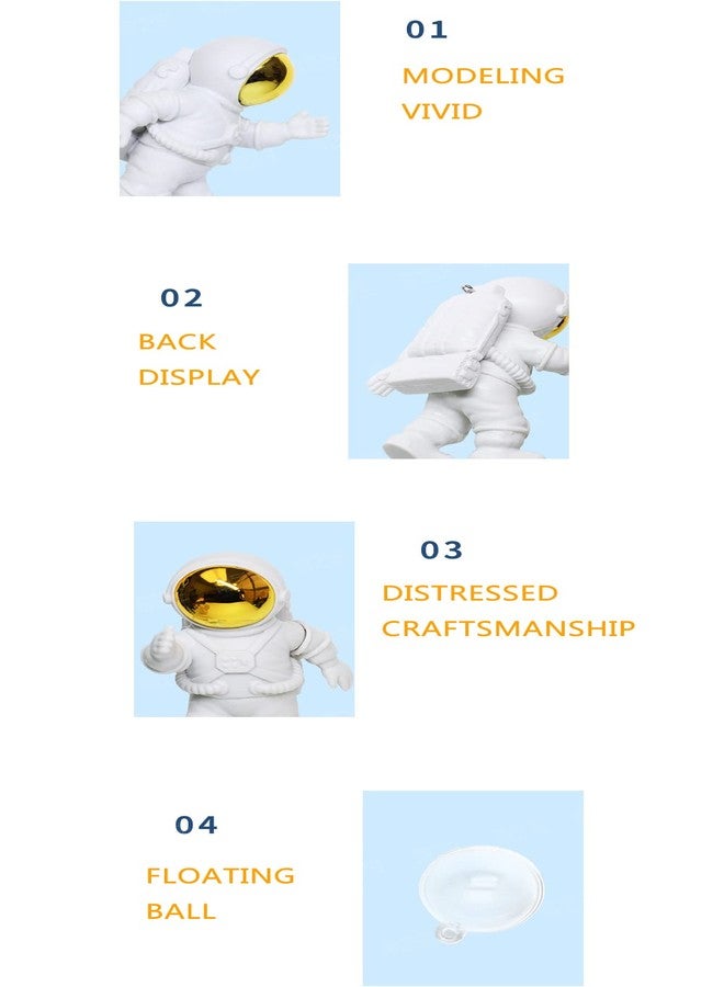 MIMIRACLE Aquarium Astronaut Decoration Aquarium Floating Decorations Fish Tank Ornaments Decorations Resin Eco-Friendly - Image 4